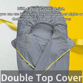 M44space - Sleeping bag liner with wide headcover, neat stitching, and static-free cotton